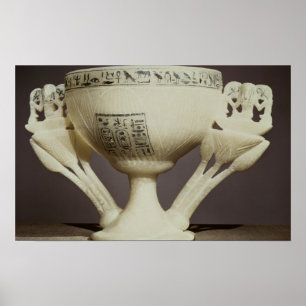 Affiches Tasse de boissons sous forme de lotus entrouvert