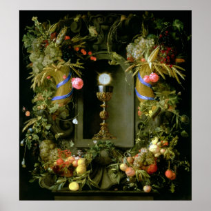 Affiches Tasse et centre serveur de communion