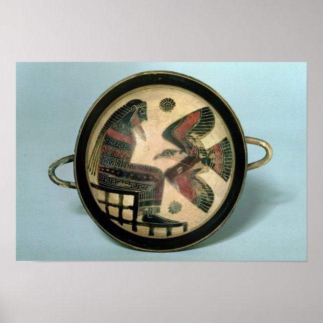 Affiches Tasse laconienne représentant Zeus et l'aigle (Devant)