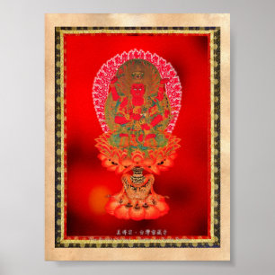 Affiches Tatouage de thangka oriental cool Ragaraja