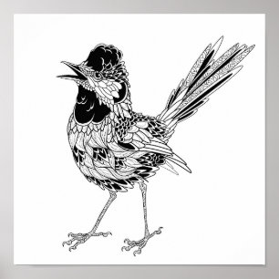 Affiches Tatouage d'oiseaux 2