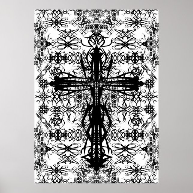 Affiches tatouage et croix (Devant)