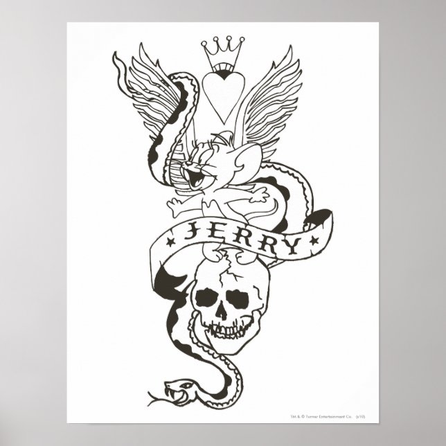 Affiches Tatouage tordu Jerry 1 (Devant)