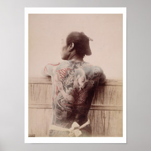Affiches Tatouages de mariée japonais, vers 1880 (photo)