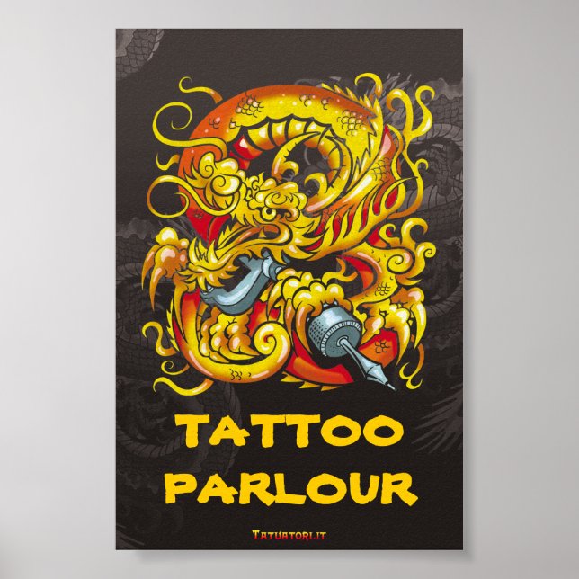 Affiches Tattooer Dragon (Devant)