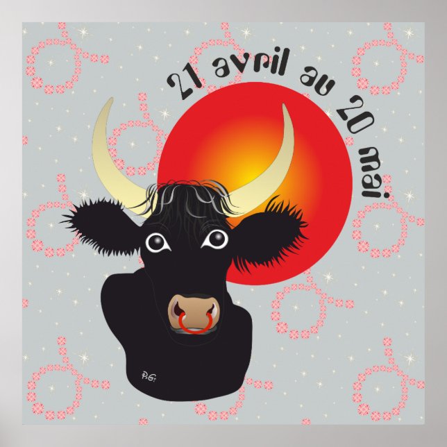 Affiches Taureau 21 avril au 20 mai (Devant)