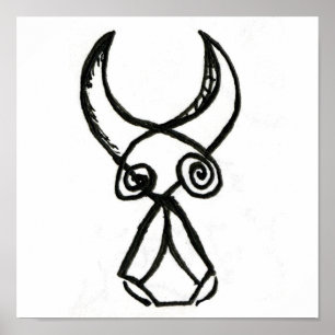 Affiches Taureau cubiste