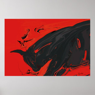 Affiches Taureau fâché 2