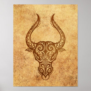 Affiches Taurus vintage Age Zodiac