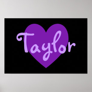 Affiches Taylor en violet