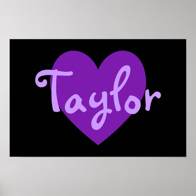 Affiches Taylor en violet (Devant)