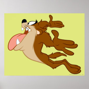 Affiches TAZ™ volant à travers l'air