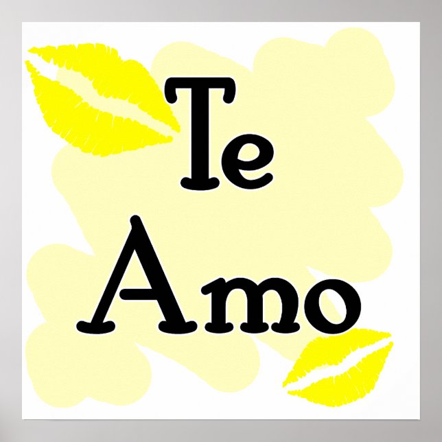 Affiches Te Amo - Espagnol - Je t'aime (Devant)