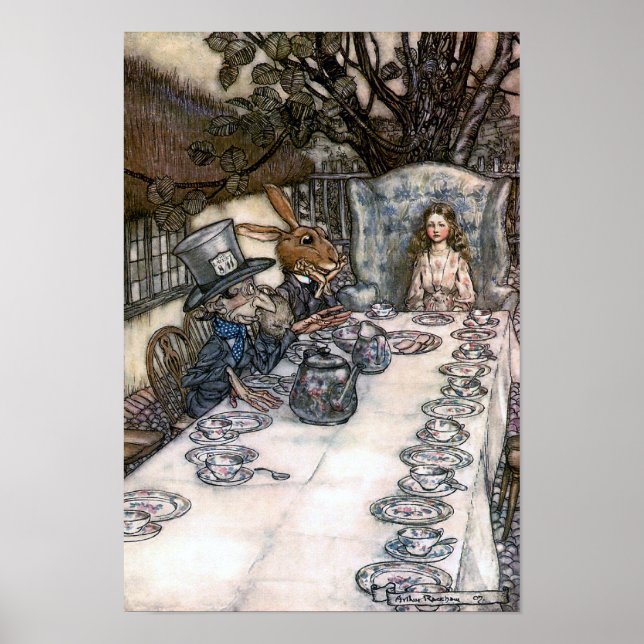 Affiches Tea Party de Mad Hatter (Devant)