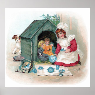 Affiches Tea Party victorienne dans Doghouse
