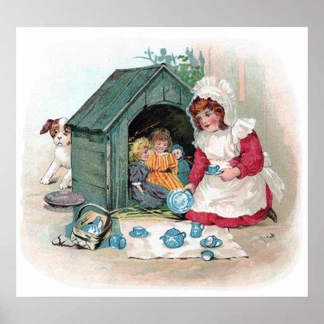 Affiches Tea Party victorienne dans Doghouse (Devant)