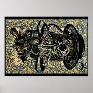 Affiches Teacup Art Nouveau vintage