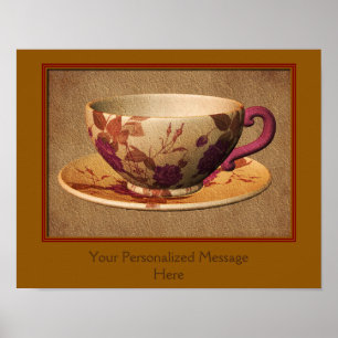 Affiches Teacup Et Saucer Créez Votre Propre Devis