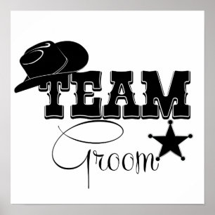 Affiches Team Groom - cowboy