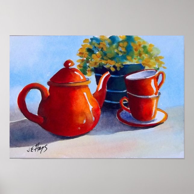 Affiches Teapot rouge & Teapup (Devant)