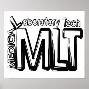AFFICHES TECHNICIEN DE LABORATOIRE MÉDICALE DES TEXTES