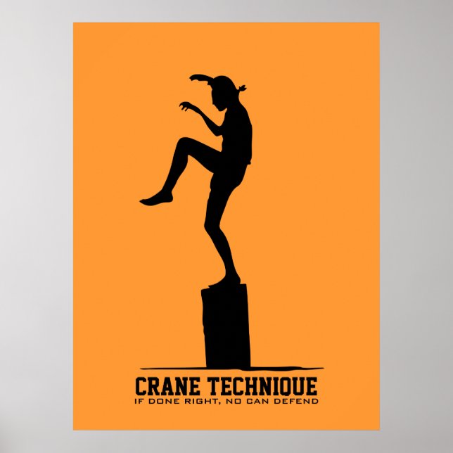 Affiches Technique de grue - Si fait correctement, aucun ne (Devant)