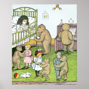 Affiches Teddy Bears Waltz with Dolls