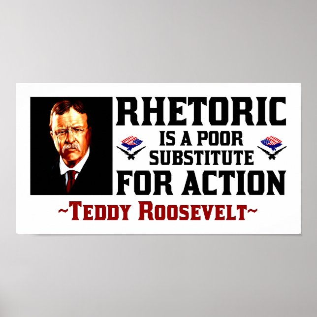 Affiches Teddy Roosevelt : Un moment d'action (Devant)