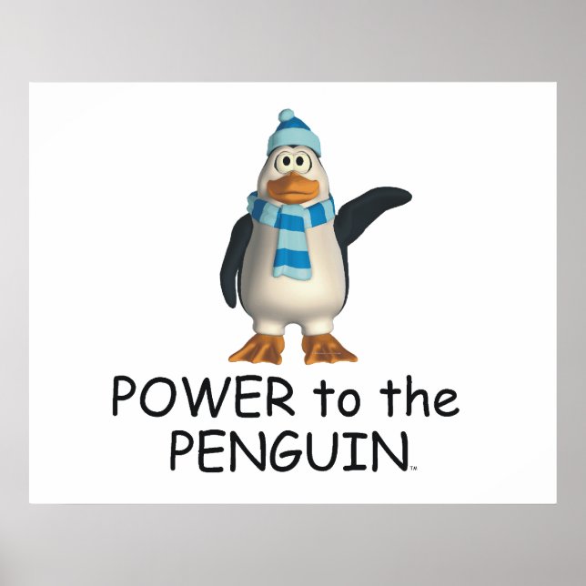 Affiches TEE Power to the Penguin (Devant)