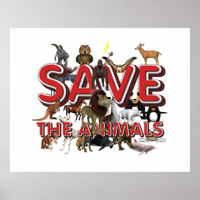 Affiches TEE Sauvons Les Animaux (Devant)