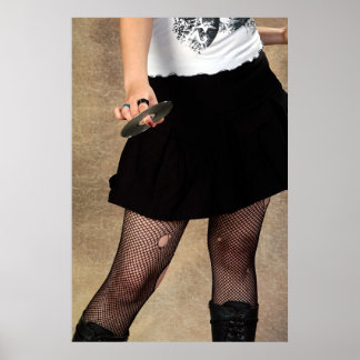 Affiches Teenager holding a CD   