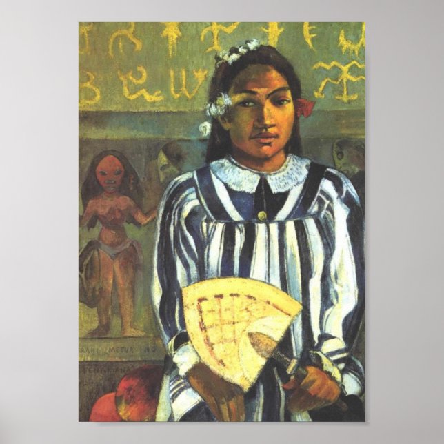 Affiches 'Tehamana a beaucoup d'ancêtres' - Paul Gauguin Pr (Devant)