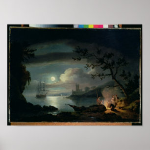 Affiches Teignmouth par la lune