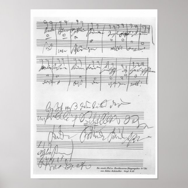 Affiches Télécopieur d'une page de musique (Devant)