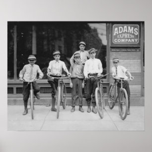 Affiches Télégramme Messenger Boys, 1911. Photo vintage