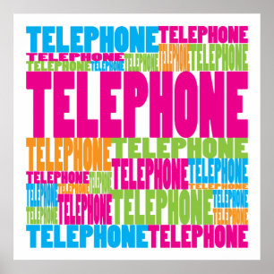 Affiches Téléphone coloré