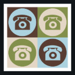 Affiches Téléphones Pop Art<br><div class="desc">Téléphones Pop Art. Obtenez ce design amusant avec votre passe-temps,  votre occupation ou votre obsession sur de grands t-shirts,  autocollants et bien plus encore. Ils font aussi de grands cadeaux !</div>
