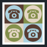 Affiches Téléphones Pop Art<br><div class="desc">Téléphones Pop Art. Obtenez ce design amusant avec votre passe-temps,  votre occupation ou votre obsession sur de grands t-shirts,  autocollants et bien plus encore. Ils font aussi de grands cadeaux !</div>