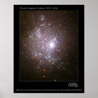 Affiches Télescope de poche Nwarf Galaxy NGC 1705