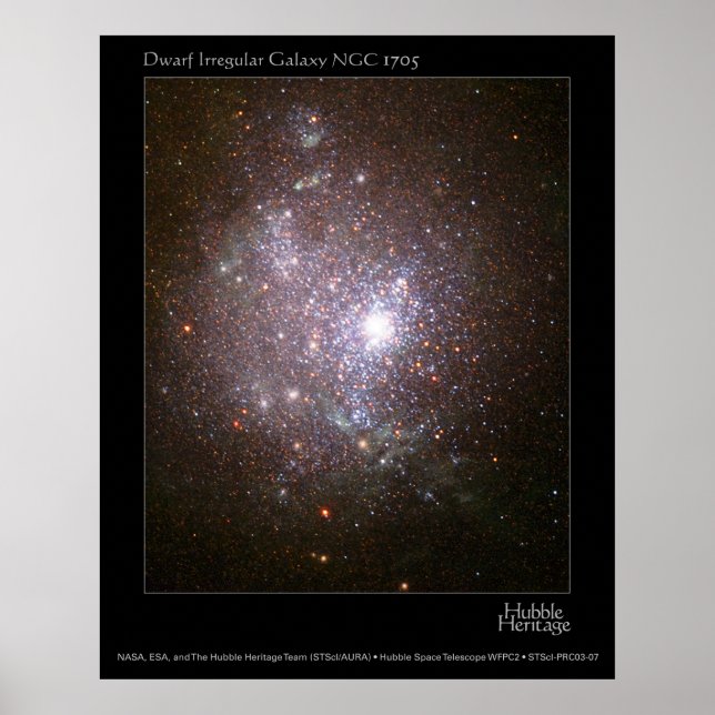 Affiches Télescope de poche Nwarf Galaxy NGC 1705 (Devant)