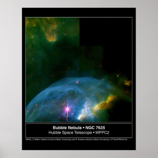 Affiches Télescope Hubble Nebula 7635