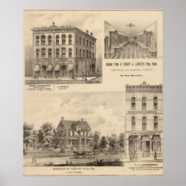 Affiches Temme et Schnittger, Fabricants, Minnesota (Devant)