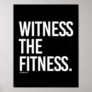 Affiches Témoin de la condition physique - Formation Fitnes