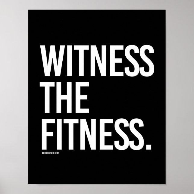Affiches Témoin de la condition physique - Formation Fitnes (Devant)