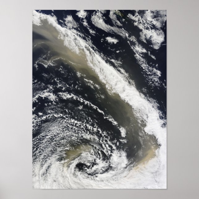 Affiches Tempête de poussière au-dessus de la mer de Tasman (Devant)