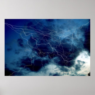Affiches Tempête de tonnerre Imprimer l'affiche