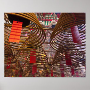 Affiches Temple bouddhiste Man Mo de Hong Kong