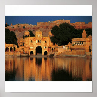 Affiches temple de l'inde