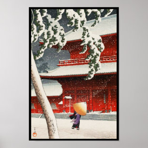 Affiches temple de Zôjô-JI dans Shiba vingt vues de Tokyo
