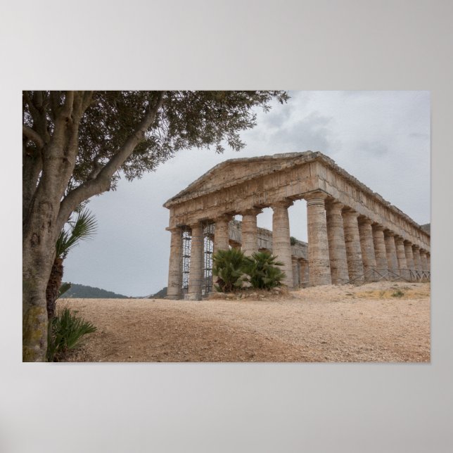 Affiches Temple grec à Segesta, Sicile (Devant)